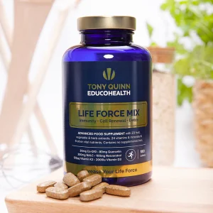 “LIFE FORCE MIX advanced multi-nutrient health supplement – vitamins and minerals for daily wellness and energy support.”