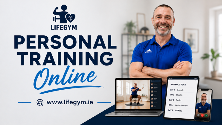 Tony Matthews of Lifegym providing online personal training and fitness coaching for adults over 50.